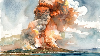Mató a 36.000 personas en 48 horas, tiñó de rojo los cielos y cambió la meteorología: así fue la erupción del Krakatoa