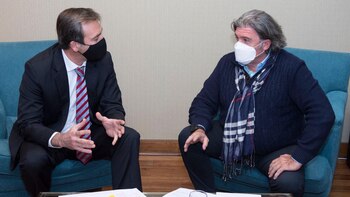 El ministro Martín Soria junto