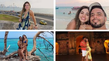 La pareja contrajo nupcias y