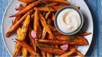 Batata chips con Hellmann’s Vegana