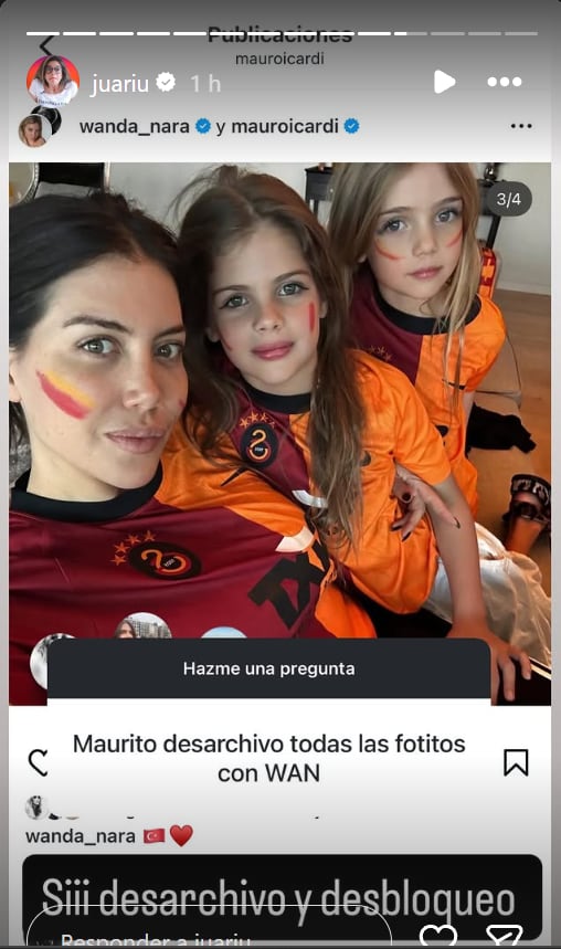 En algunas de las fotos también están las dos hijas que tienen en común