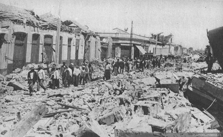 En 1939 ocurrió el sismo más letal de Chile (Archivo Fotográfico y Digital de la Biblioteca Nacional de Chile).