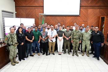 La reunión fue llevada a cabo este 22 de mayo. Crédito: SSP Sinaloa