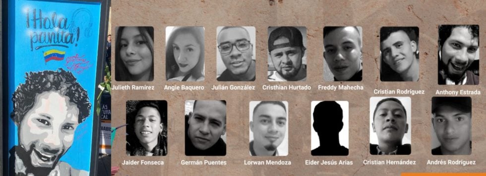 El colectivo de abogados recordó a las víctimas durante las protestas - crédito Cajar