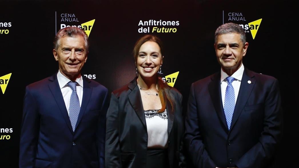 Mauricio Macri, María Eugenia Vidal y Jorge Macri (Foto: GCBA)