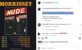La cuenta oficial de Morrissey