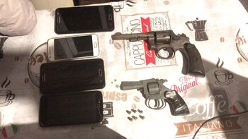 Parte de los elementos secuestrados