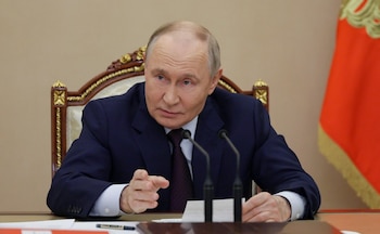 El presidente Vladimir Putin, durante
