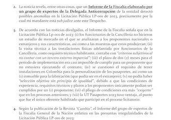 Para sustentar sus argumentos, el