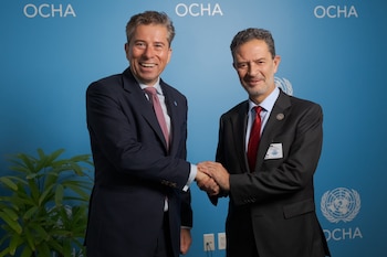 Reunión del canciller Omar Bula con Tom Fletcher, secretario general adjunto de Asuntos Humanitarios de Naciones Unidas - crédito Cancillería