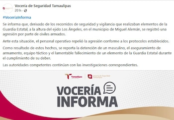 (Vocería de Seguridad de Tamaulipas)