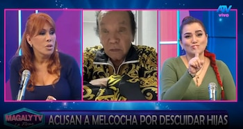 Magaly Medina encara en vivo a Monserrat por impedir que Melcochita rehaga su vida. Captura: Magaly Tv La Firme.
