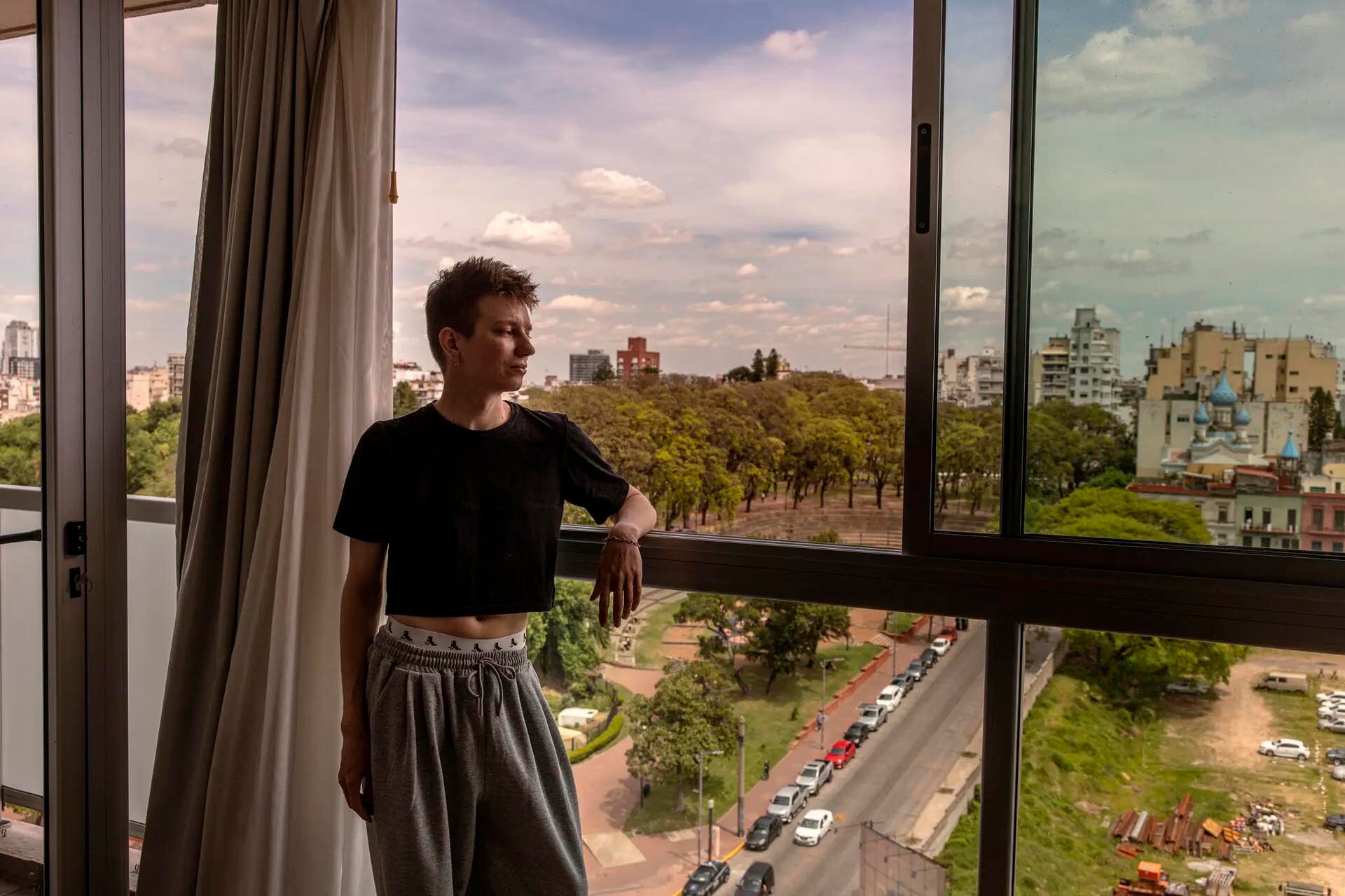 Desde la ventana de Floretskii en Buenos Aires se ve una iglesia ortodoxa rusa.