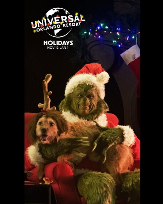 El espectáculo The Grinchmas Who-liday Spectacular se presenta cada año en Seuss Landing dentro de Universal’s Islands of Adventure. (universalorlando/Instagram)
