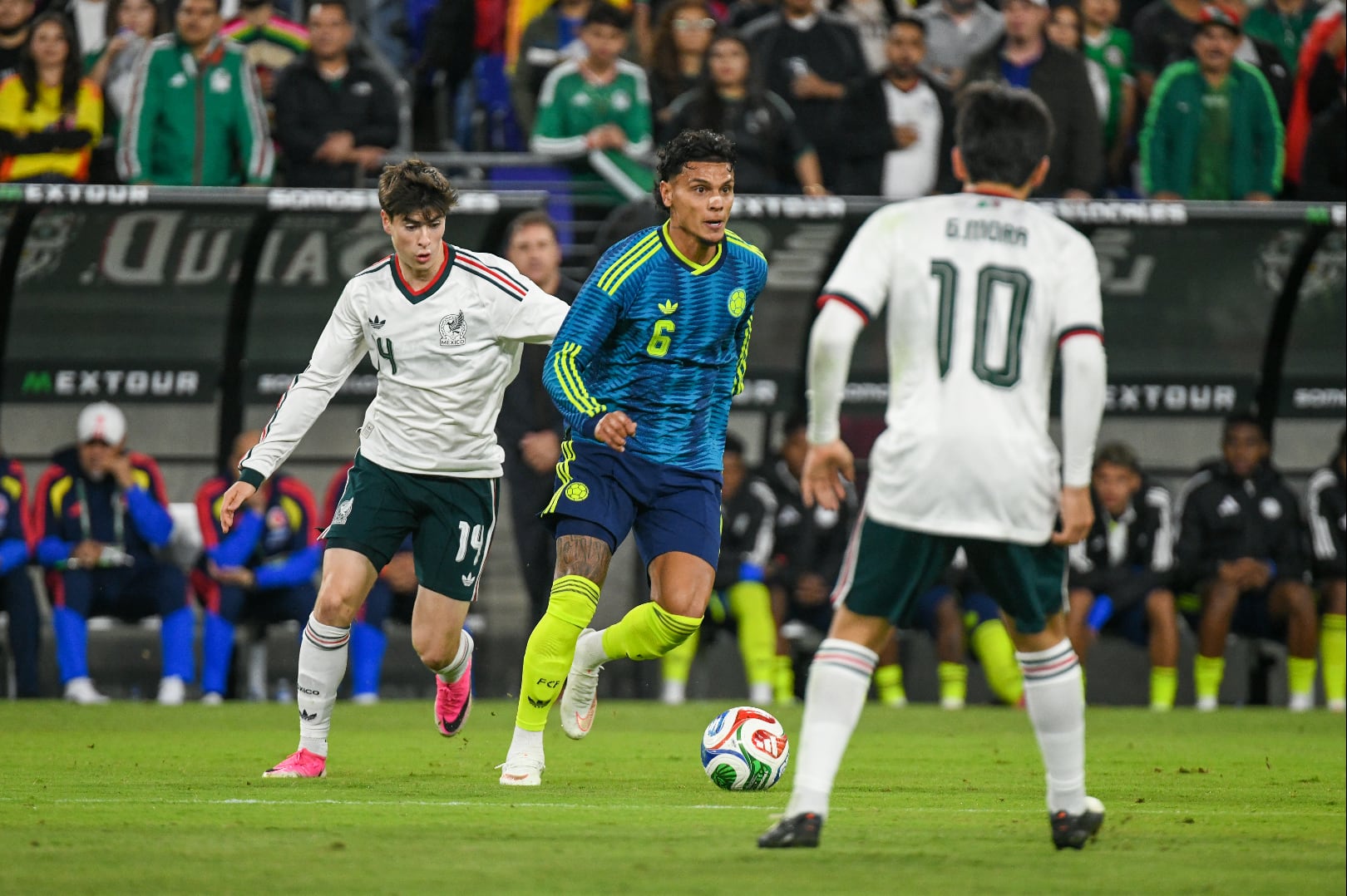 Néstor Lorenzo afirmó que la Selección Colombia mostró señales de futuro luego de empatar 1-1 frente a México en Baltimore - crédito FCF