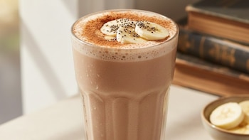 Batido de plátano con chocolate