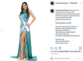 Tomada de Instagram @reinadocolombia