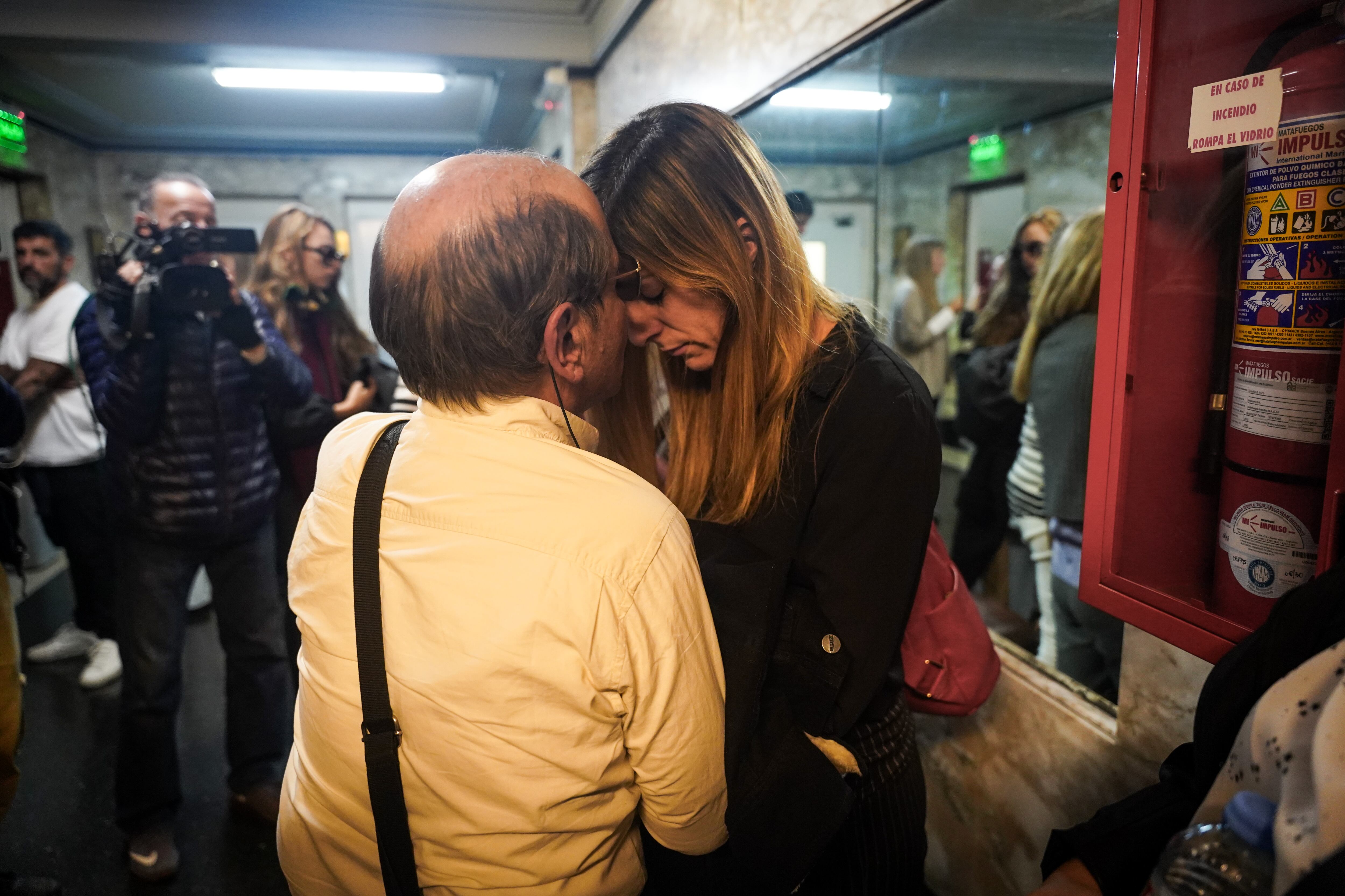 Carlos, el papá de Mariano Barbieri, y Maricel, la viuda de la víctima