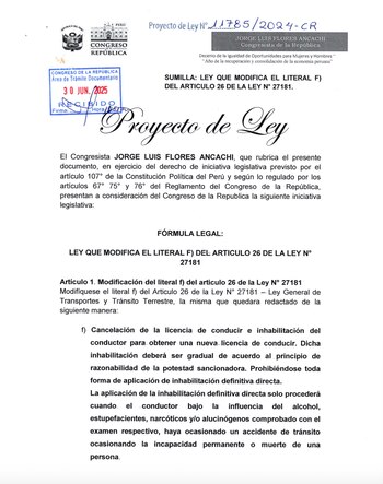 La iniciativa busca limitar la