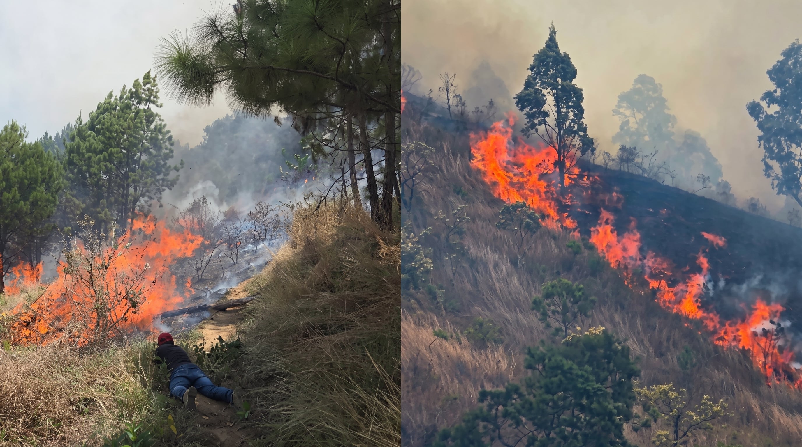 Focos de fuego activo consumen la vegetación de laderas en la región de Cusco, donde las autoridades ordenaron evacuaciones ante el avance de los incendios forestales. (Crédito: Agencia Andina) (Imagen Ilustrativa Infobae)