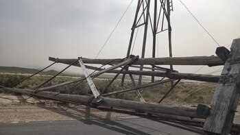 El viento derribó la histórica