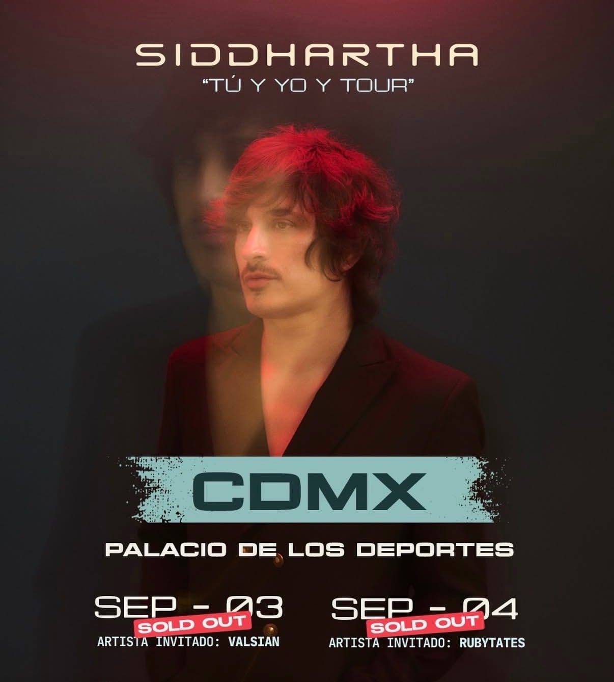 Los conciertos de Siddhartha en la CDMX consolidan la etapa de Radio Nostalgia como eje del Tú y Yo y Tour 2026. (Instagram/ @iamsiddhartha)