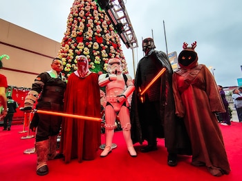 El encendido del árbol navideño