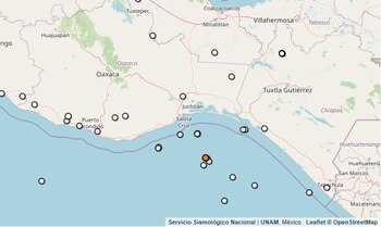 Temblor reportado en Oaxaca.
(SSN)