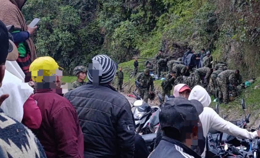 Desplazamiento forzado - crédito Ejército Nacional