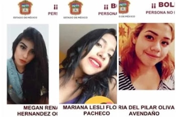 Las fichas de desaparición de