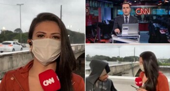La periodista Bruna Macedo y