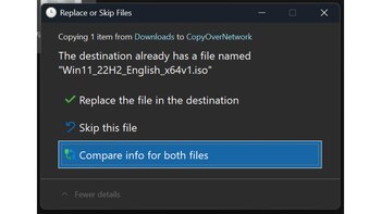 Ventana de diálogo en modo