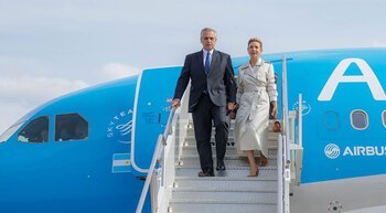 Alberto Fernández y Fabiola Yañez