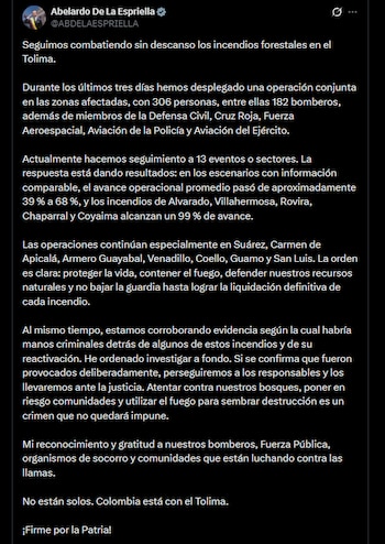 Abelardo de la Espriella - crédito @ABDELAESPRIELLA/X