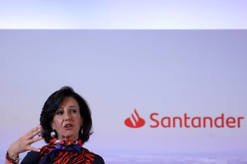 La presidenta del Banco Santander,