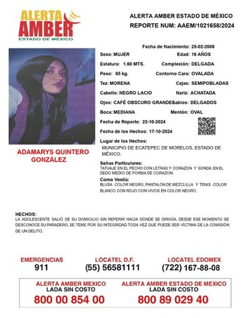 Personas desaparecidas 24 de octubre