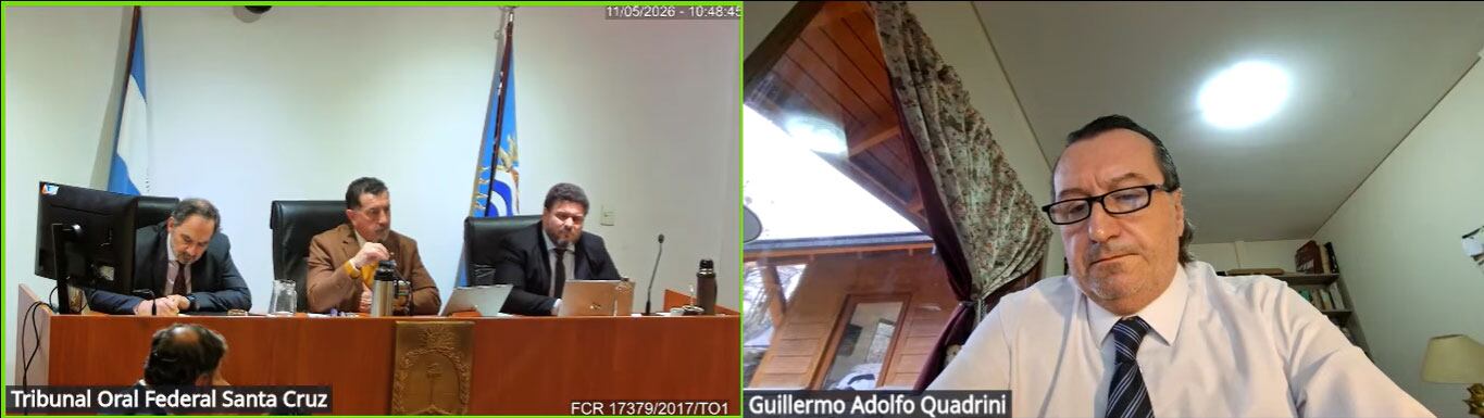 Los jueces Luis Giménez, Mario Reynaldi, Enrique Baronetto y Guillermo Quadrini