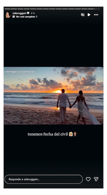 La pareja dio a conocer