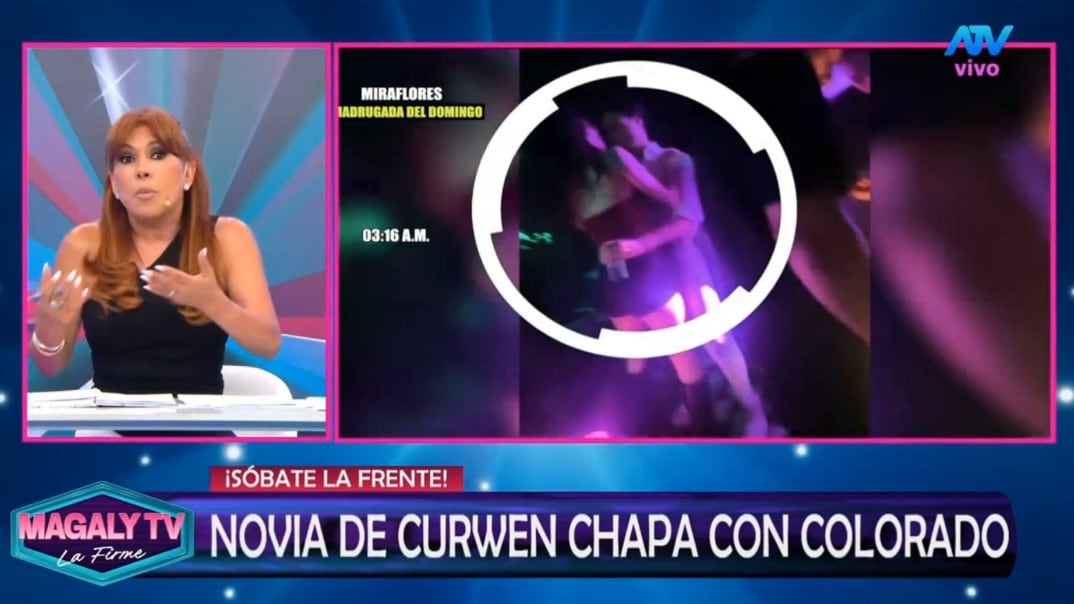 Magaly Medina no le cree a Curwen tras ampay de Carla Campos: “Negar lo evidente”. Captura: Magaly TV La Firme.