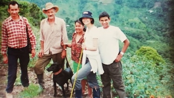 David Racero en un trabajo