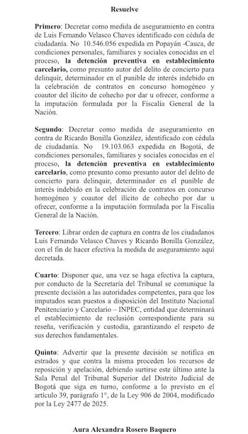 Contra la medida de aseguramiento