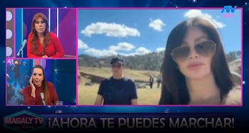 Magaly Medina vincula publicación de “Señor Mentira” con la ruptura entre Sheyla Rojas y Sir Winston. Captura: Magaly TV La Firme.