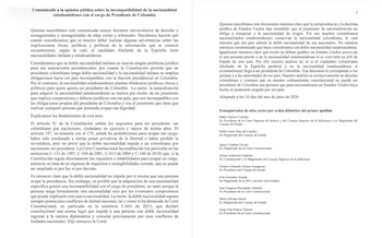 Para os signatários, o juramento dos EUA poderia criar um conflito de lealdades inconsistente com as decisões que o presidente deve tomar para proteger os interesses da Colômbia - crédito X