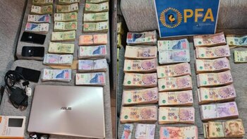 El efectivo secuestrado en la