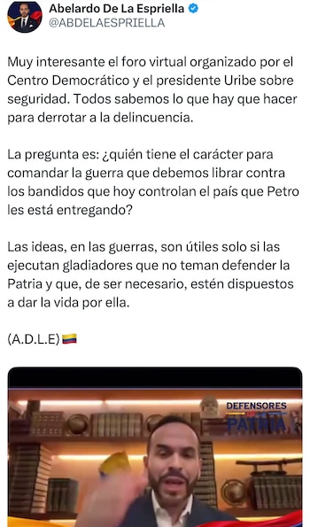 Abelardo De La Espriella habló