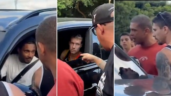 Tensión en la práctica del Corinthians: los videos del apriete de la barra a los jugadores