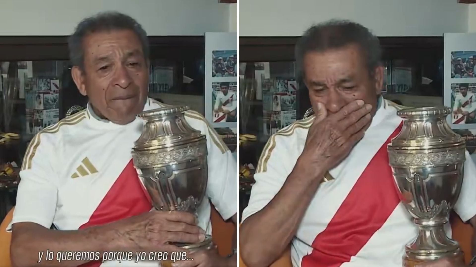 Héctor Chumpitaz rompe en llanto al recordar cuando ganó la Copa América con Perú.