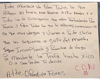 Este fue el mensaje que