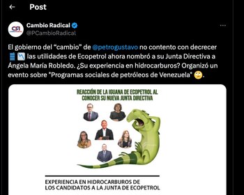 Cambio Radical criticó la experiencia