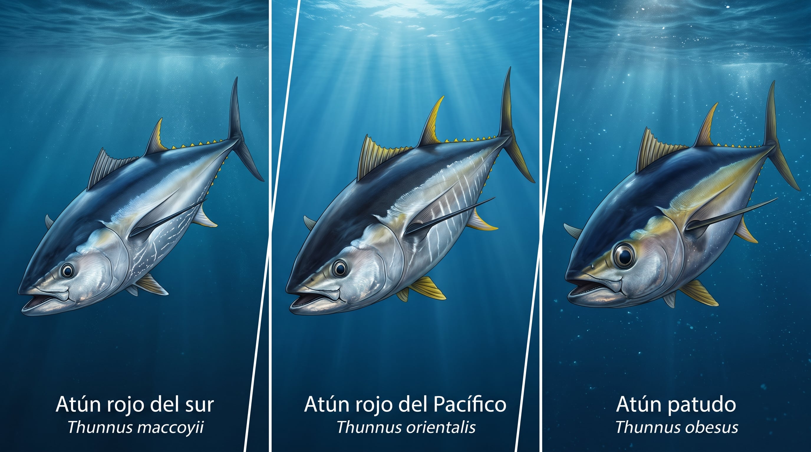 El atún rojo del Pacífico, el rojo del sur y el patudo permanecen en distintas categorías de amenaza por la explotación comercial (Imagen Ilustrativa Infobae)